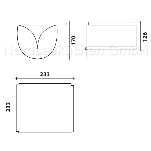 Umluftweiche Inselhaube Falmec