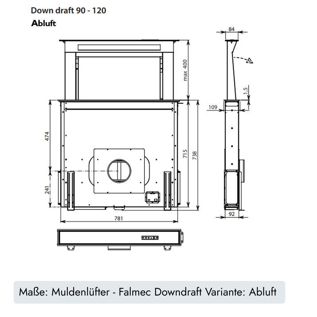 "Falmec Downdraft Tischhaube" von Falmec (Bild 11). / /