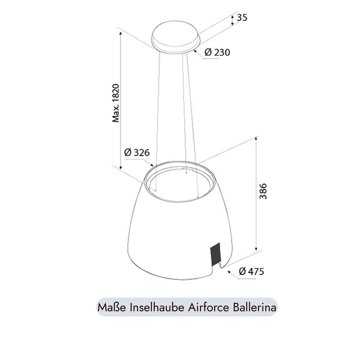 Airforce Ballerina Inselhaube