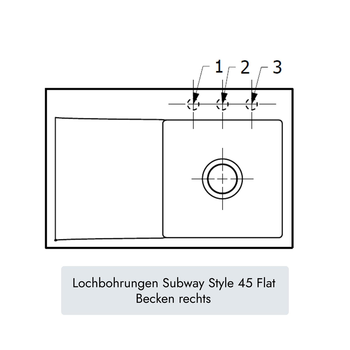 Villeroy & Boch Subway Style 45 Flat
