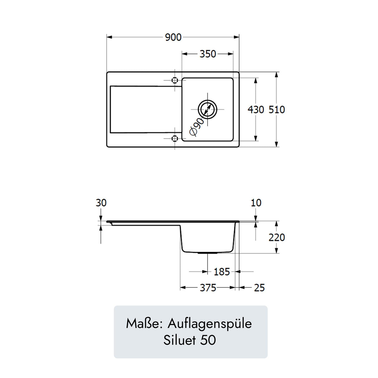 Villeroy & Boch Siluet 50