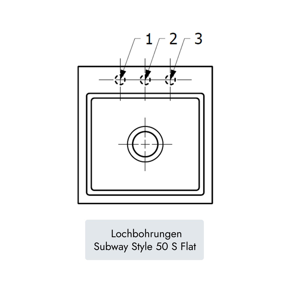 Villeroy & Boch Subway Style 50 S Flat