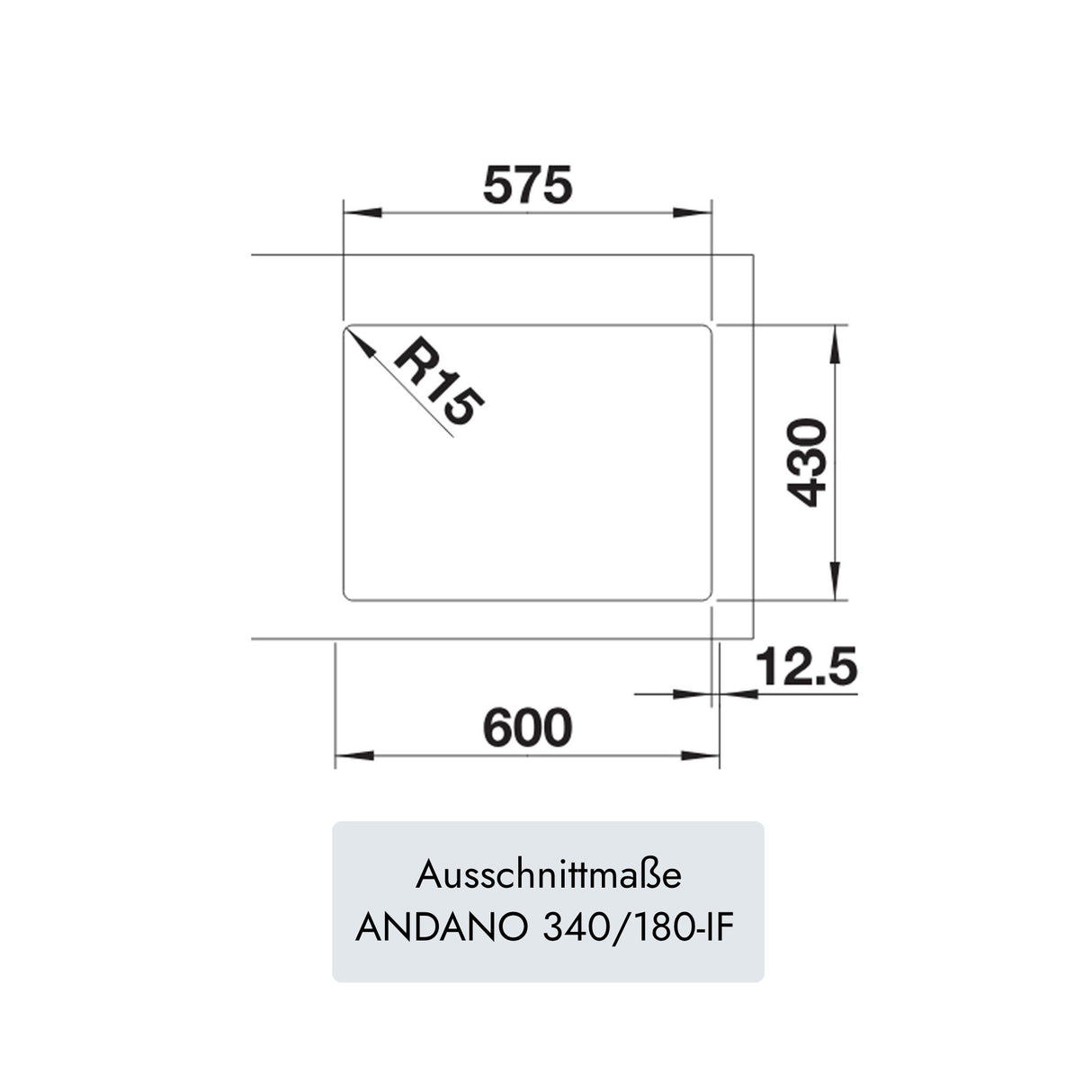 Blanco ANDANO 340/180-IF