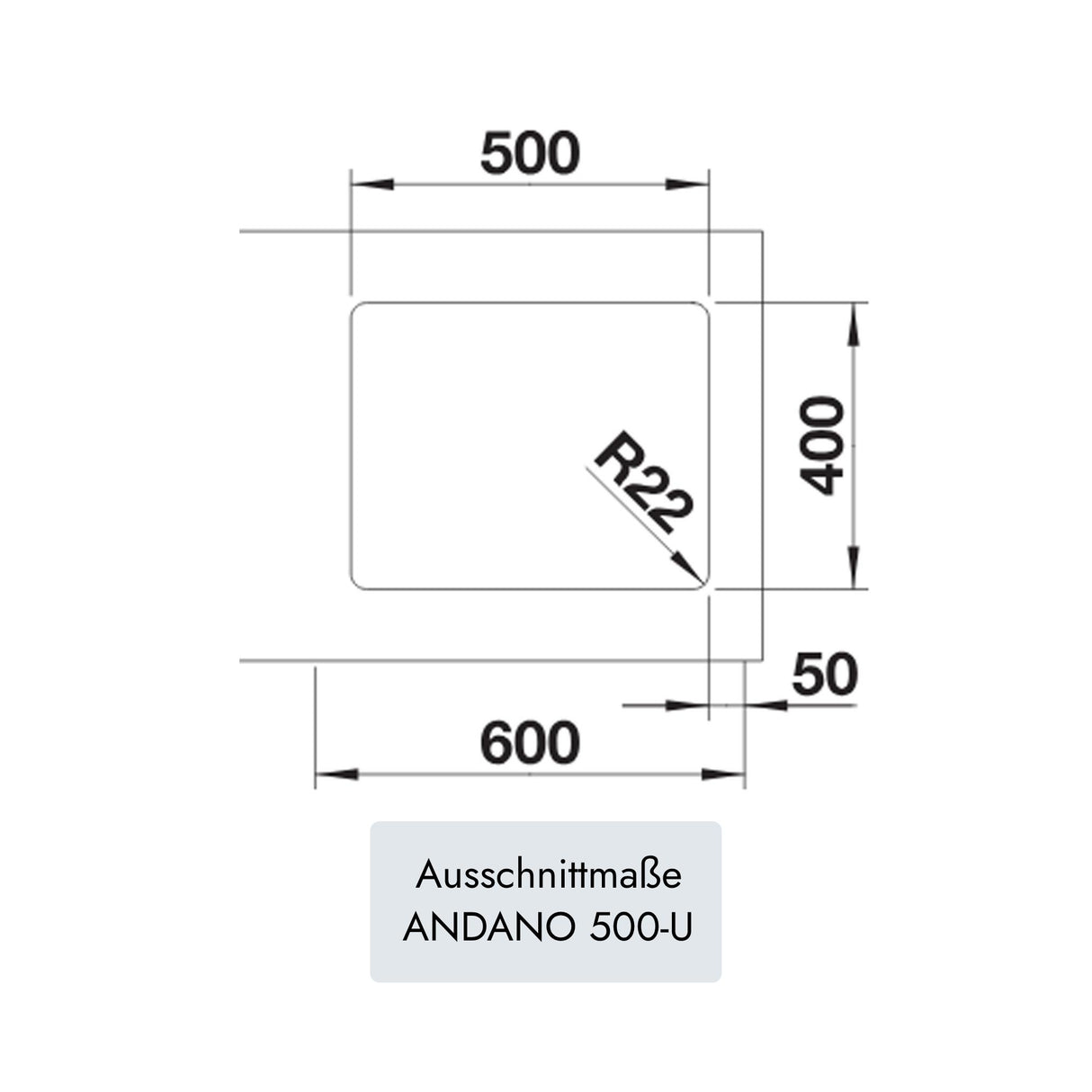 Blanco ANDANO 500-U