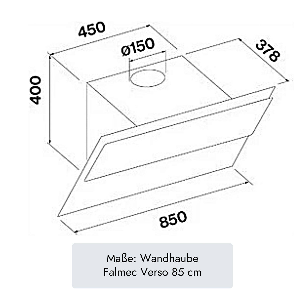 Falmec Verso Kopffreihaube