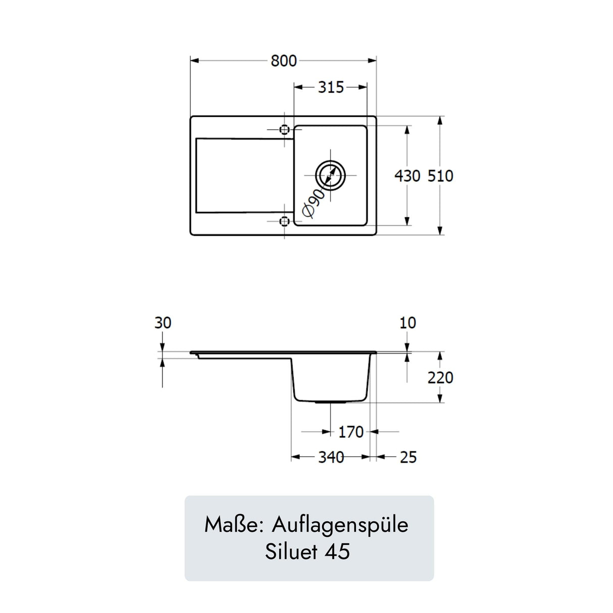 Villeroy & Boch Siluet 45