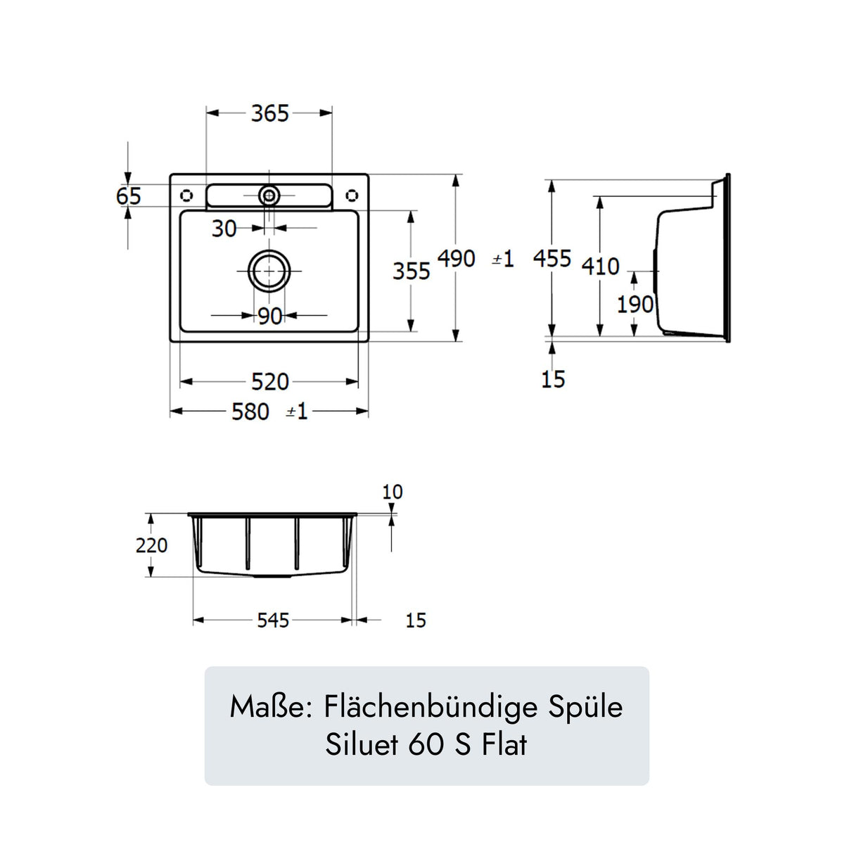Villeroy & Boch Siluet 60 S Flat