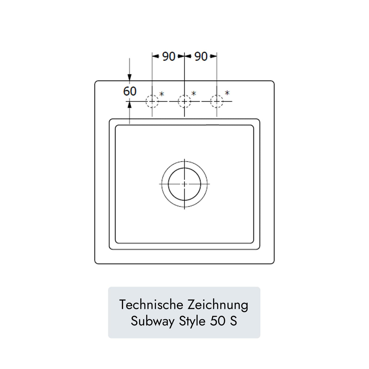 Villeroy & Boch Subway Style 50 S