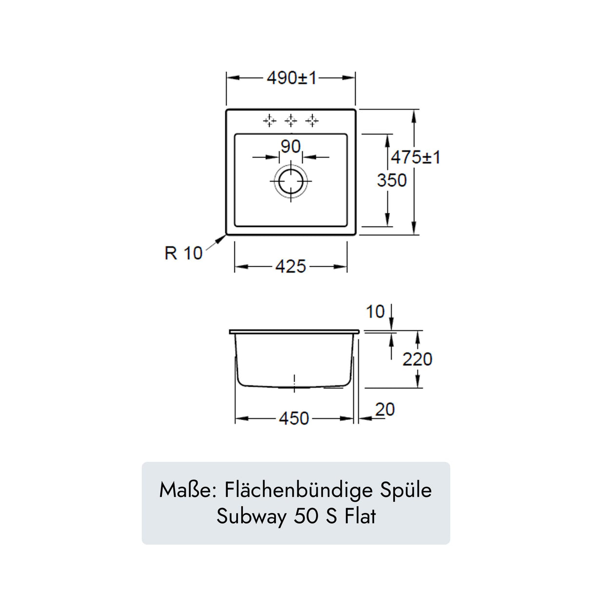 Villeroy & Boch Subway 50 S Flat