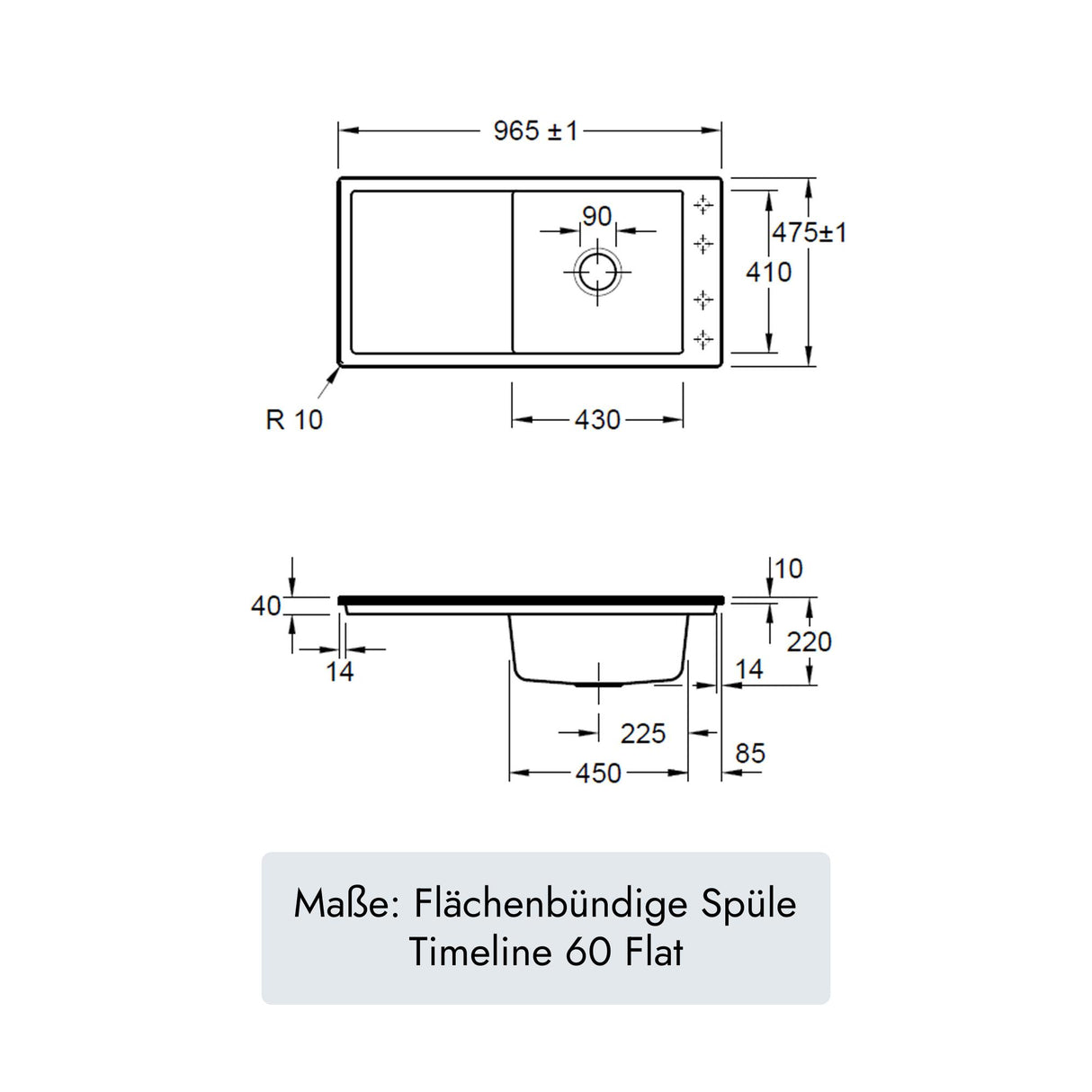 Villeroy & Boch Timeline 60 Flat