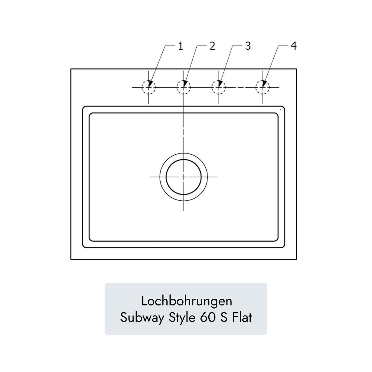 Villeroy & Boch Subway Style 60 S Flat