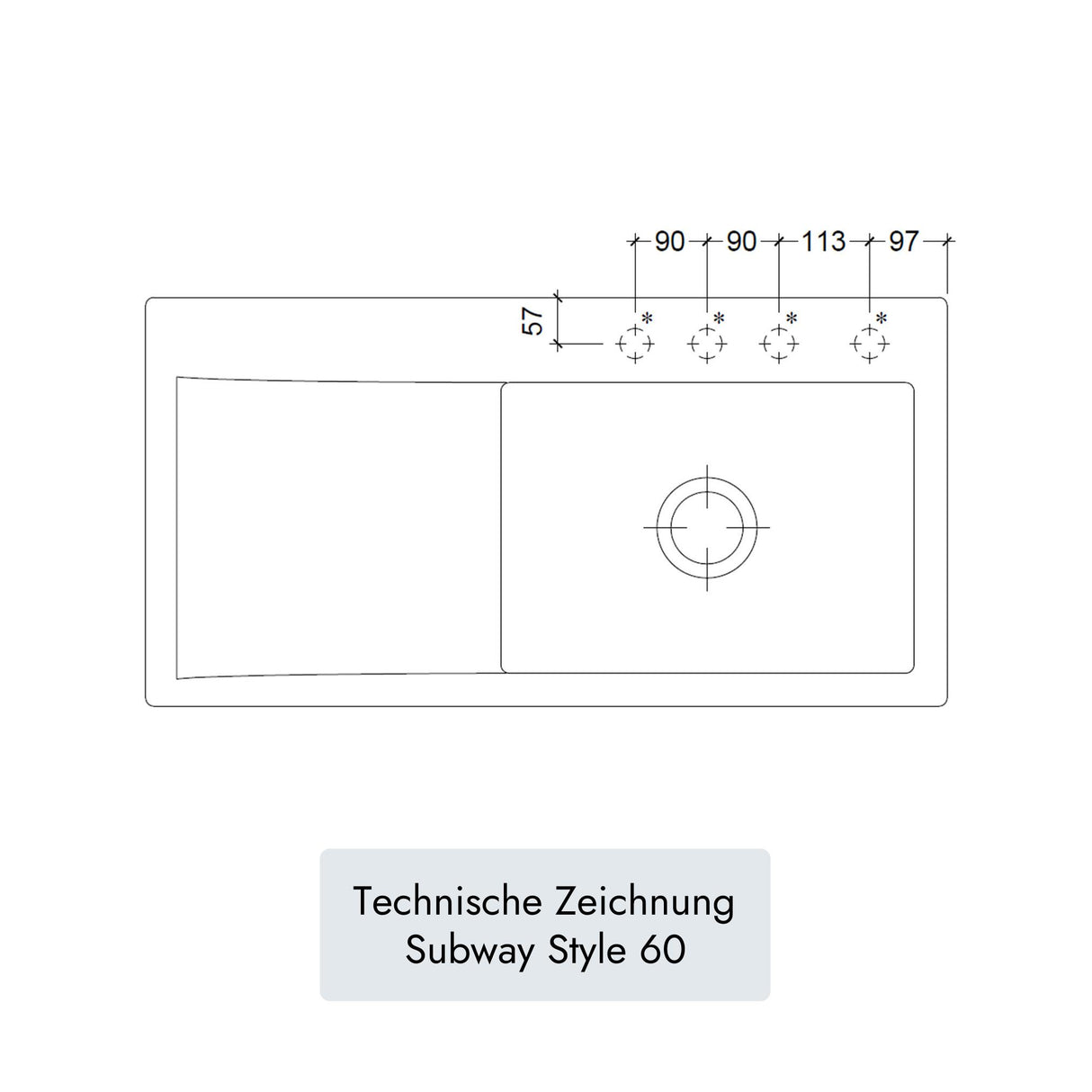 Villeroy & Boch Subway Style 60
