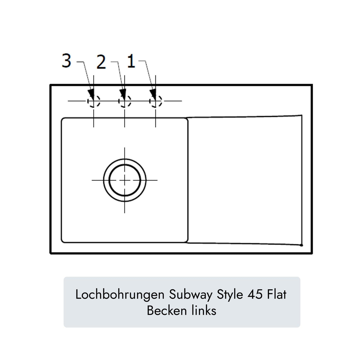 Villeroy & Boch Subway Style 45 Flat