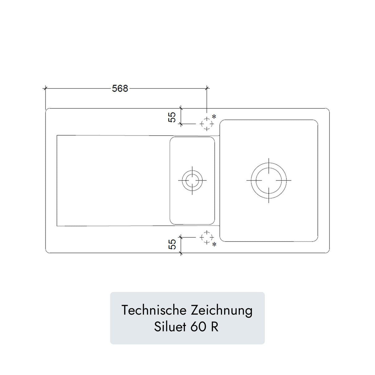 Villeroy & Boch Siluet 60 R