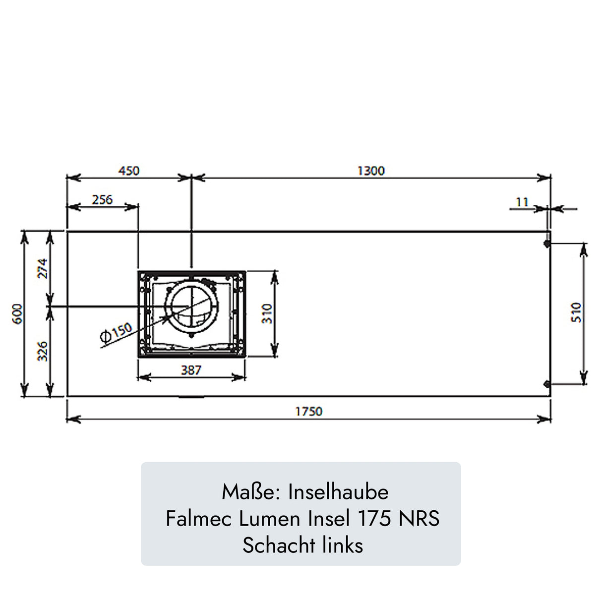 "Falmec Lumen Insel 175 NRS" von Falmec (Bild 13). / /
