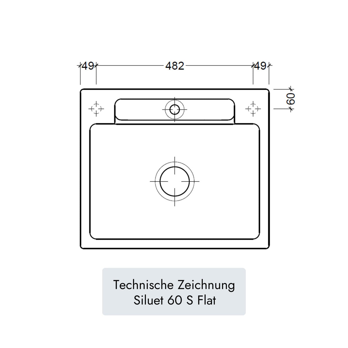 Villeroy & Boch Siluet 60 S Flat