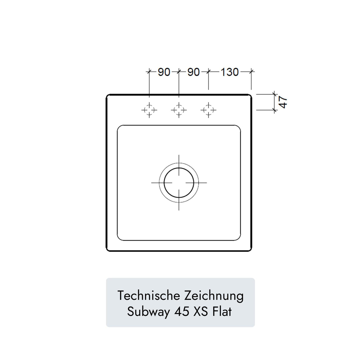 Villeroy & Boch Subway 45 XS Flat
