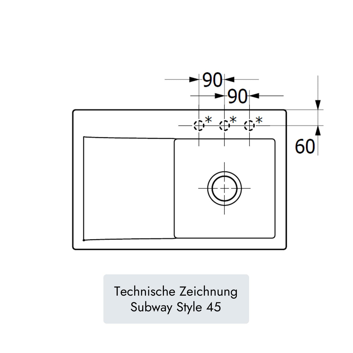 Villeroy & Boch Subway Style 45