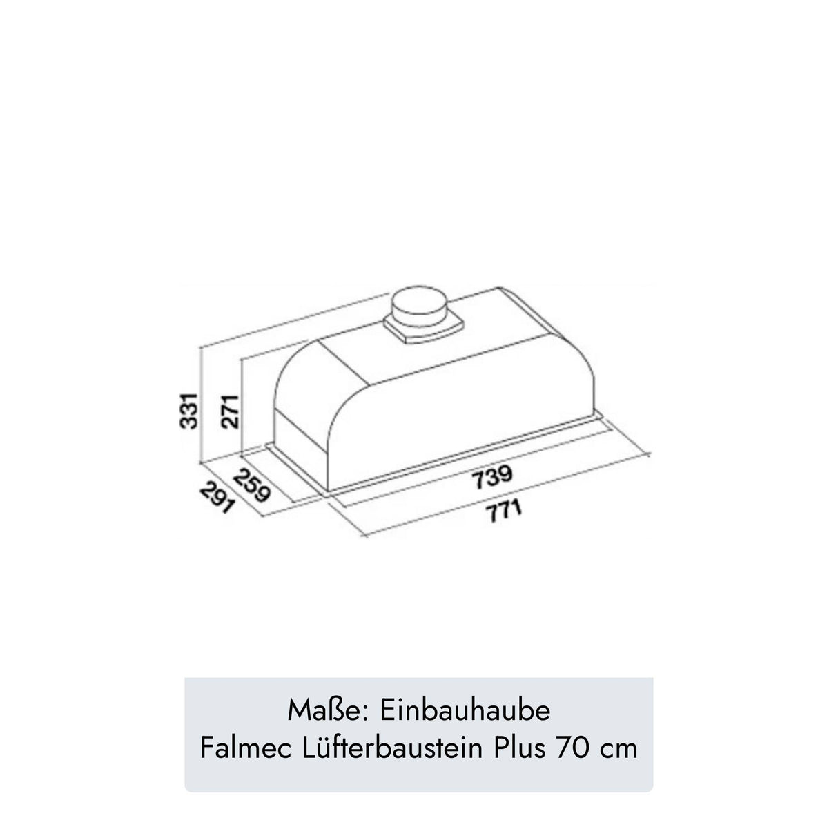 Falmec Lüfterbaustein Plus