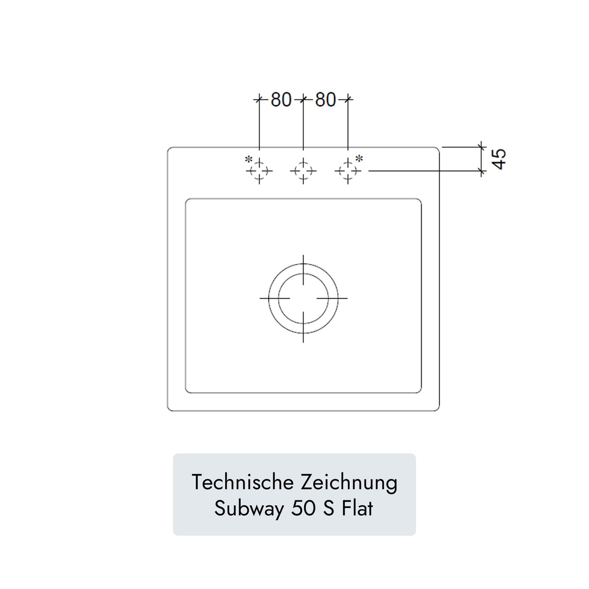 Villeroy & Boch Subway 50 S Flat