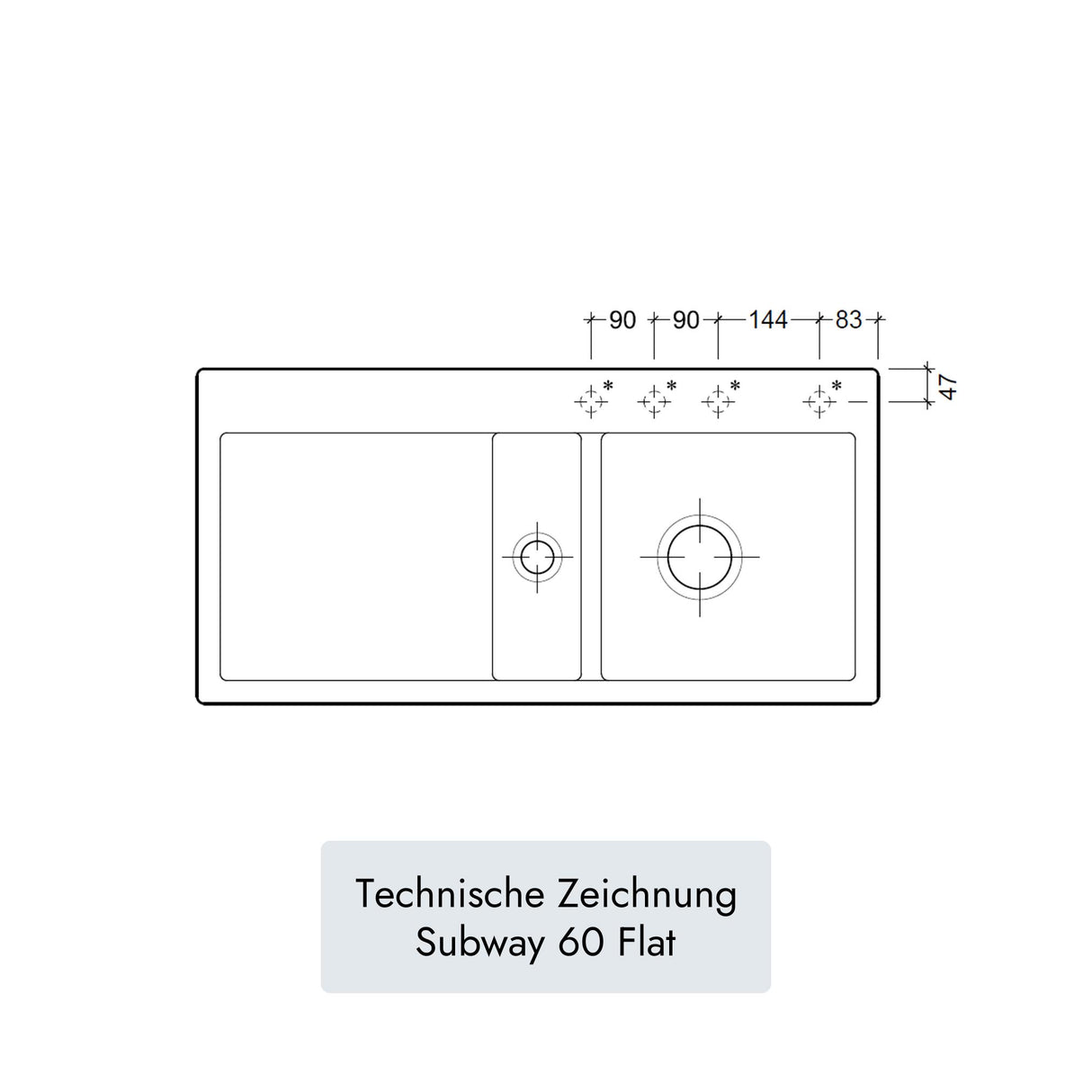 Villeroy & Boch Subway 60 Flat