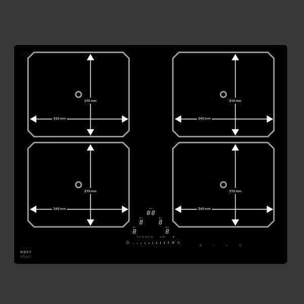 Novy 1773 - Professionelles Induktionskochfeld