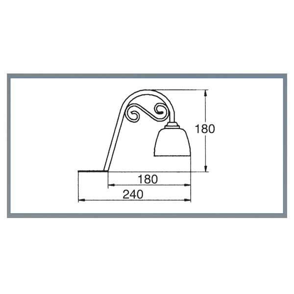 LED-Landhausleuchte Castel