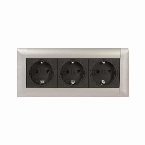 EVOline Frame 3-fach Steckdose