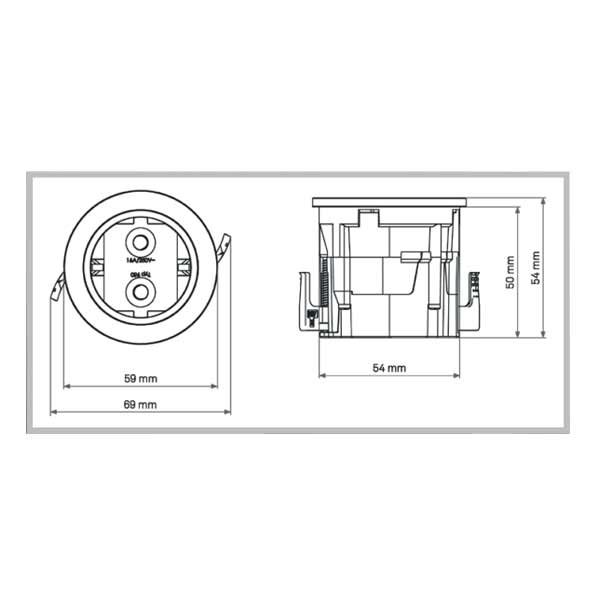 EVOline One 1-fach Steckdose