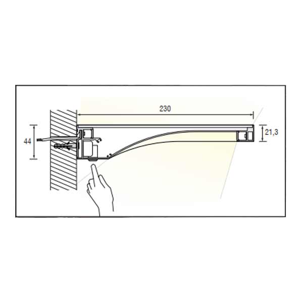 LED Glasbodenleuchte Teo Slim