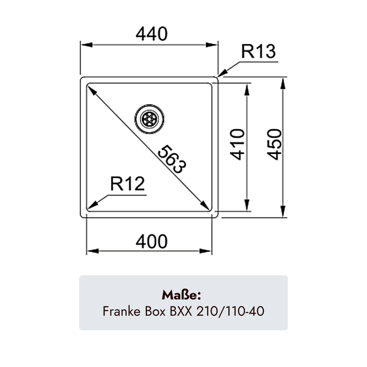 Franke Box BXX 210/110-40 Spüle