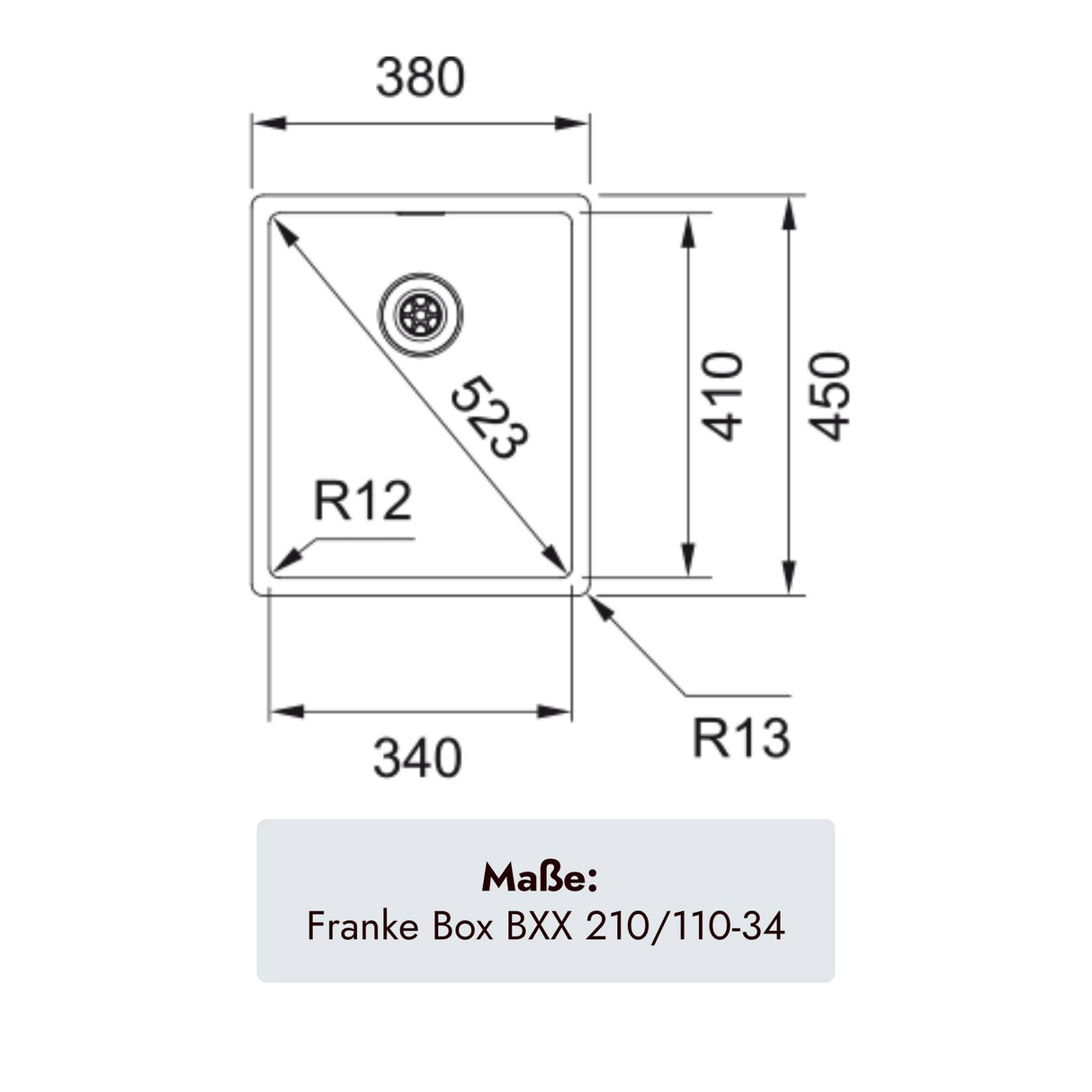 Franke Box BXX 210/110-34 Spüle