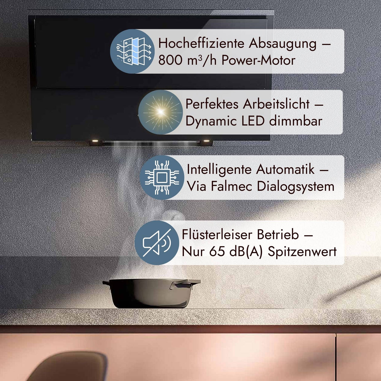 Falmec Verso Kopffreihaube