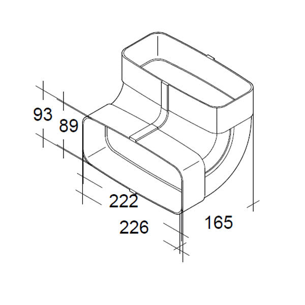 Rohrbogen 90° senkrecht