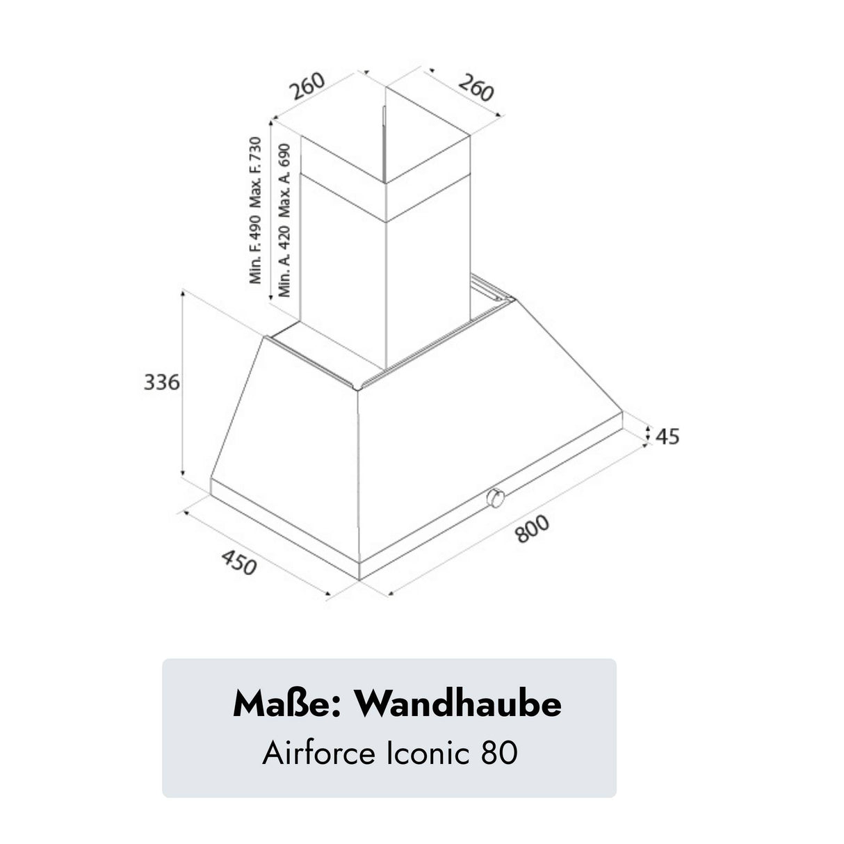 Airforce Iconic 80 Wandhaube