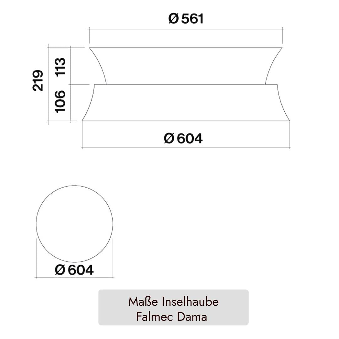 Falmec Dama Inselhaube
