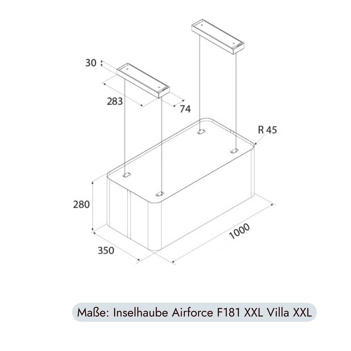 Airforce Villa XXL Inselhaube