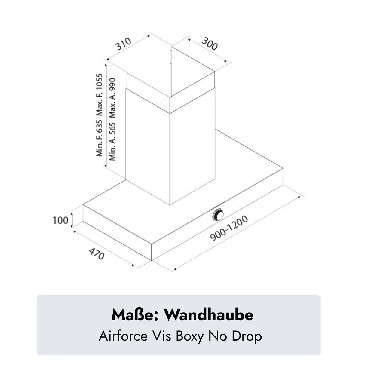 Airforce Vis Boxy No Drop Wandhaube