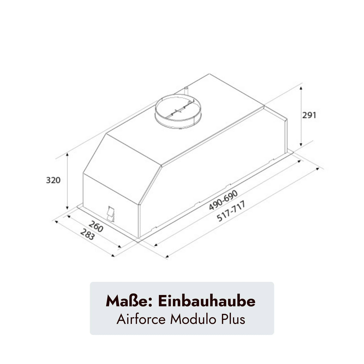 Airforce Modulo Plus Einbauhaube