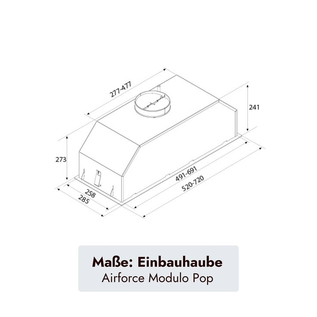 Airforce Modulo Pop Einbauhaube