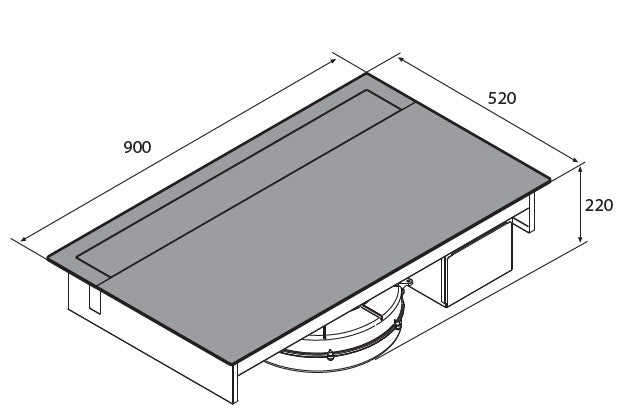 Airforce Slim Plus Tischhaube