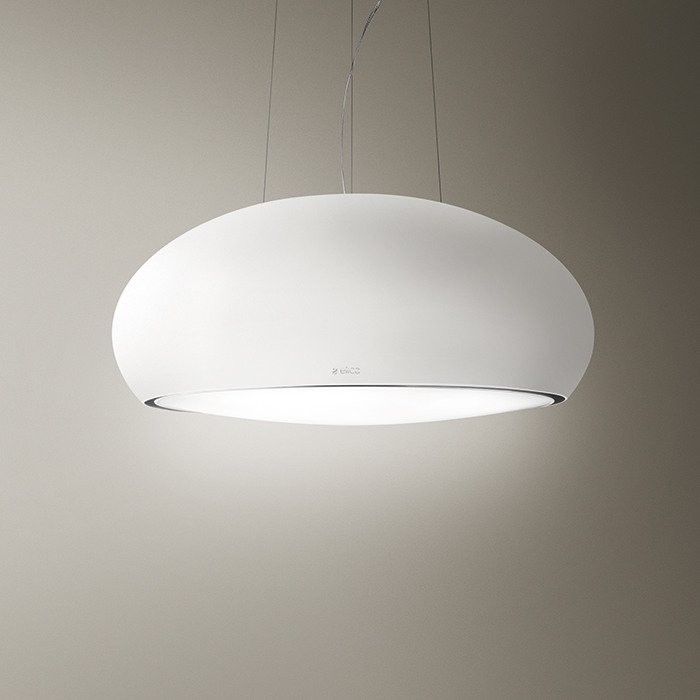 Elica Shell Inselhaube in weiß matt