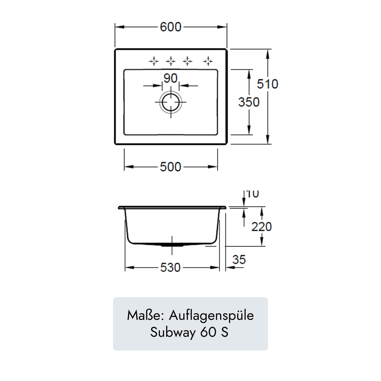 Villeroy & Boch Subway 60 S
