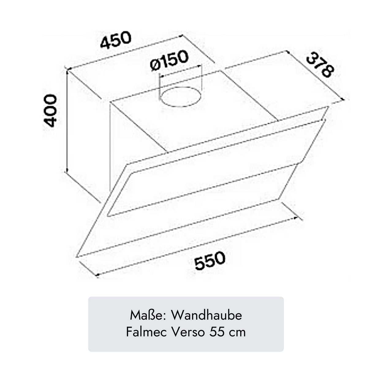 Falmec Verso Kopffreihaube
