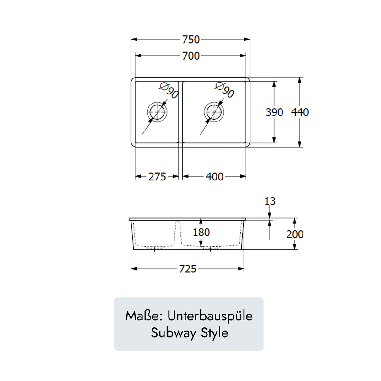 Villeroy & Boch Subway 80 U