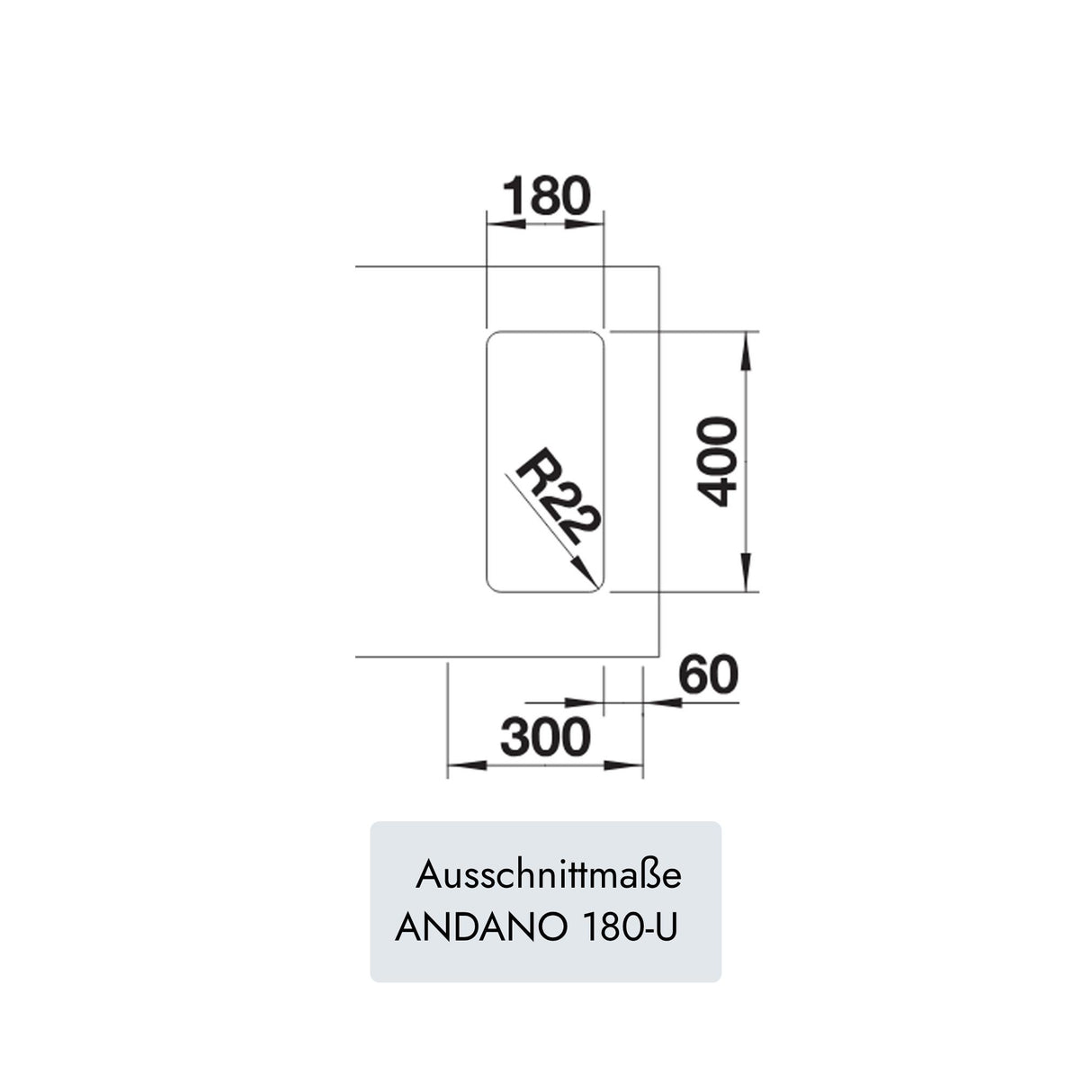 Blanco ANDANO 180-U