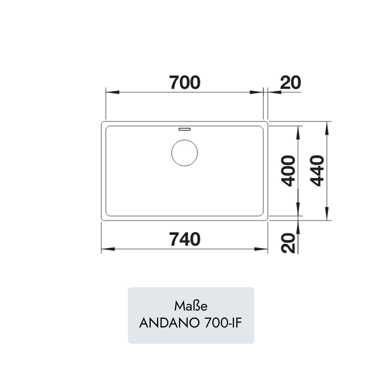 Blanco ANDANO 700-IF