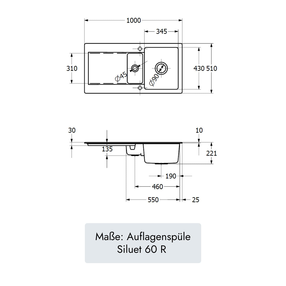Villeroy & Boch Siluet 60 R