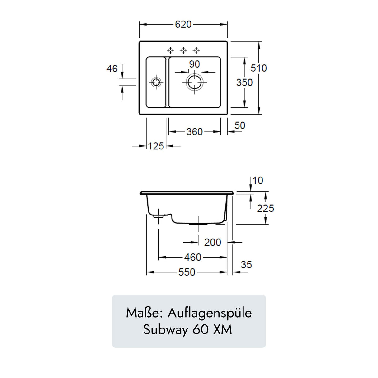 Villeroy & Boch Subway 60 XM