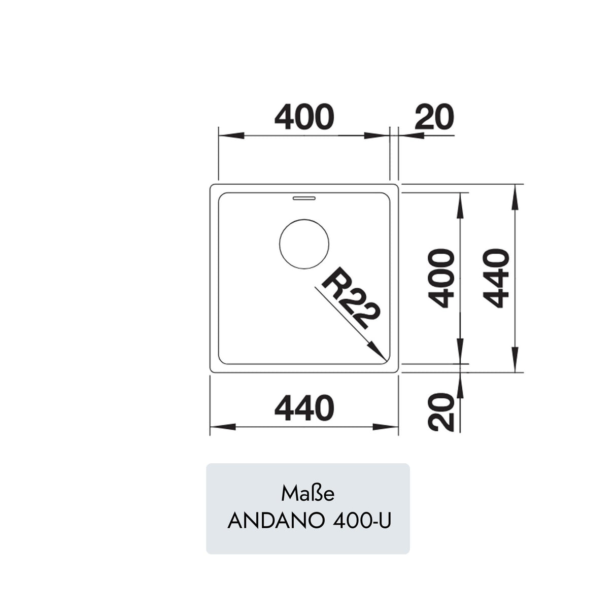 Blanco ANDANO 400-U